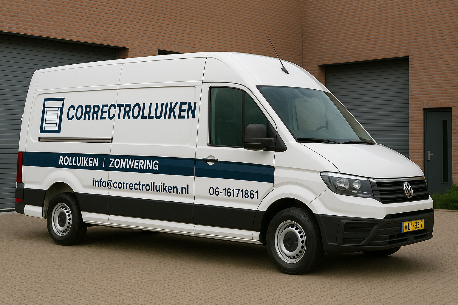 CorrectRolluiken servicebus voor professionele zonwering installatie